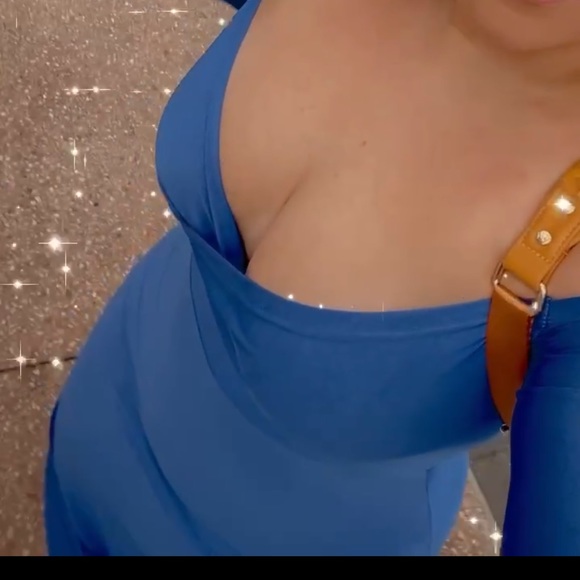 Blue long dress - Picture 3 of 3